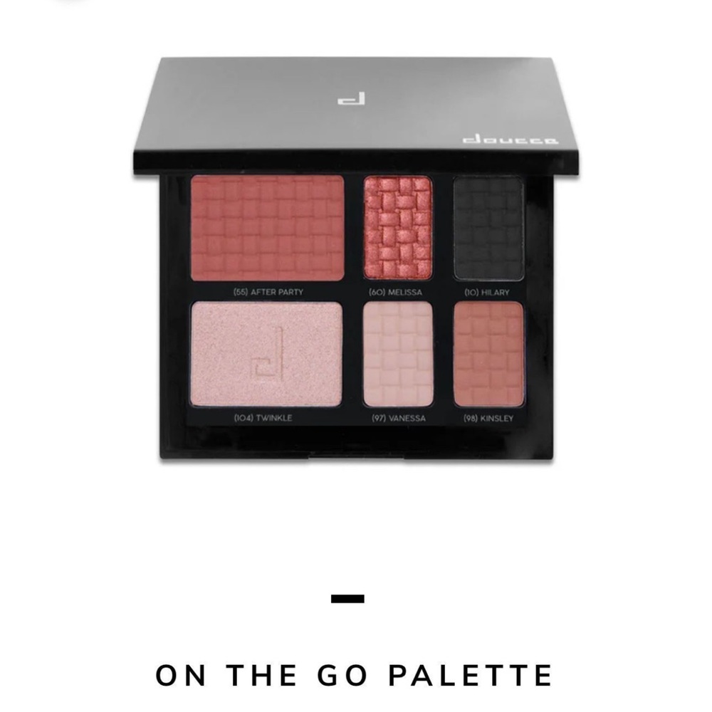 Doucce Pink and Black Eyeshadow Palette